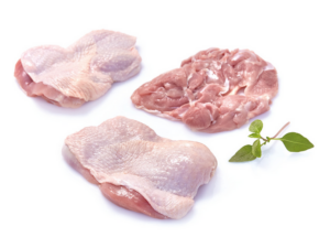 Chicken Boneless Leg Meat With Skin (Hähnchenkeulen ohne Knochen mit Haut)