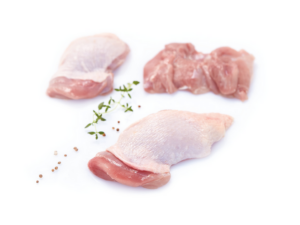 Chicken Boneless Thigh Meat With Skin (Hähnchenoberschenkel ohne Knochen mit Haut)
